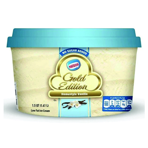Nestle Gold Edition Homestyle Vanilla No Sugar Added Ice Cream 1 42lt