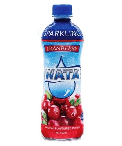 SPARKLING WATA CRANBERRY FLAVOURED WATER 500ml