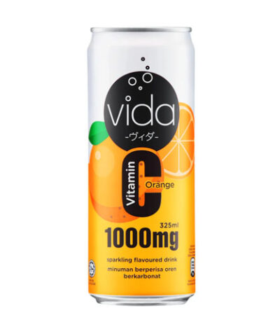 VIDA VITAMIN ORANGE SPARKLING FLAVOURED DRINK 325ML