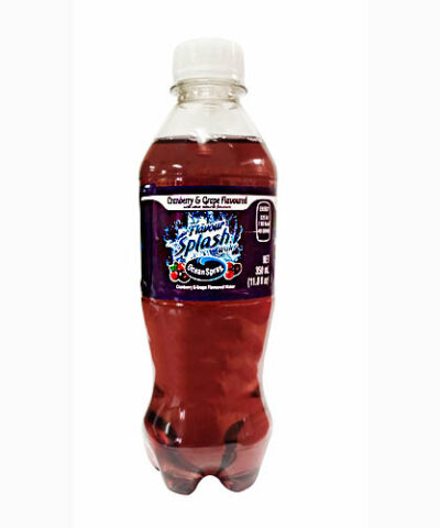 OCEAN SPRAY FLAVOUR SPLASH CRANBERRY GRAPE WATER 350ML