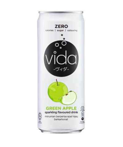 VIDA VITAMIN GREEN APPLE SPARKLING FLAVOURED DRINK ZERO 325ML