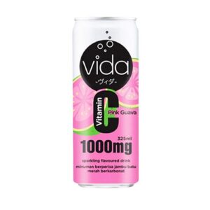 VIDA VITAMIN PINK GUAVA SPARKLING FLAVOURED DRINK 325ML