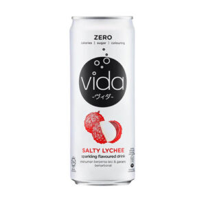 VIDA VITAMIN SALTY LYCHEE SPARKLING FLAVOURED DRINK ZERO 325ML