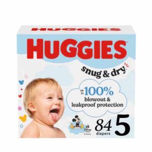 HUGGIES SNUG & DRY SIZE 5 (84 DIAPERS)
