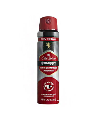 OLD SPICE SWAGGER SCENT OF CEDARWOOD DRY SPRAY 4.3oz