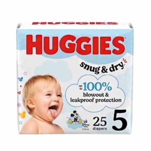 HUGGIES SNUG & DRY SIZE 5 (25 DIAPERS)