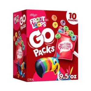 KELLOGG'S FROOT LOOPS GO PACKS 269g PACKS 27G
