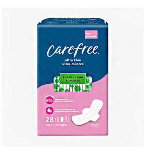 CAREFREE ULTRA THIN SUPER/LONG WITH WINGS 28's