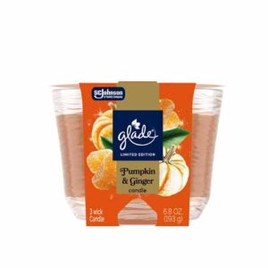 GLADE PUMPKIN & GINGER 3 WICK CANDLE 6.8 OZ