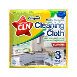 ULTRA COMPACT MULTIPURPOSE CLEANING CLOTH 3PK