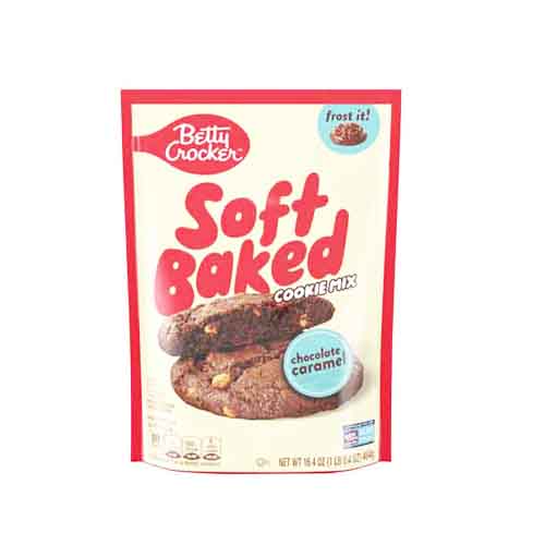 BETTY CROCKER COOKIE MIX CHOCOLATE CARAMEL 1 LB 0.4OZ