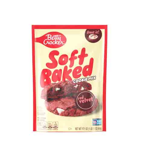 BETTY CROCKER COOKIE MIX RED VELVET 1 LB 1.1 OZ