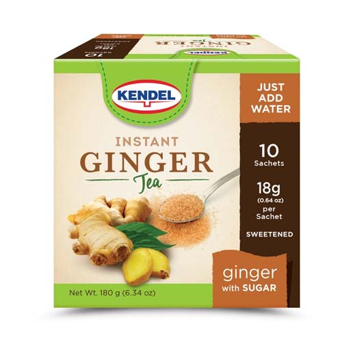 KENDEL INSTANT GINGER TEA  WITH SUGAR  180G