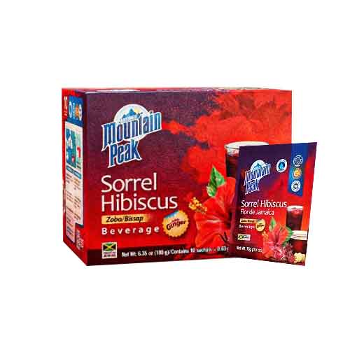 MOUNTAIN PEAK SACHETS SORREL HIBISCUS TEA WITH GINGER 18G