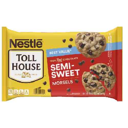 NESTLE TOLL HOUSE SEMI SWEET MORSELS 2.04KG