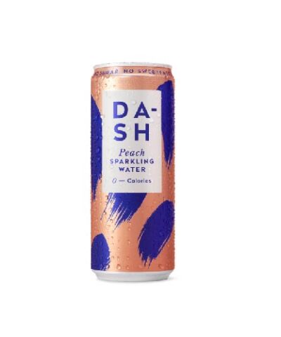 DASH PEACH SPARKLING WATER 330ML