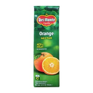 DEL MONTE ORANGE NECTAR 43% FRUIT 32oz