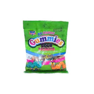 KC CANDY GUMMIES SOUR WORMS 90G