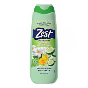 ZEST RADIANCE CUCUMBER JASMINE JOY MOISTURIZING BODY WASH 16oz