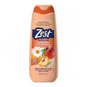 ZEST RADIANCE PEACHY VIBES MOISTURIZING BODY WASH 16oz