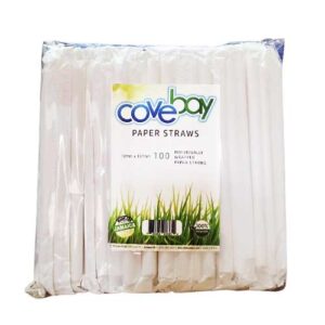 COVEBAY SMOOTHIE PAPER STRAWS (100)