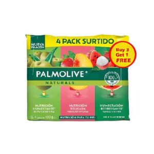 PALMOLIVE NATURALS MIXED 4 PACK SOAP 100G BUY 3 GET 1 FREE