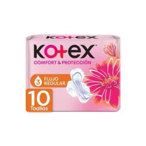 KOTEX COMFORT & PROTECCION REGULAR 10 PADS