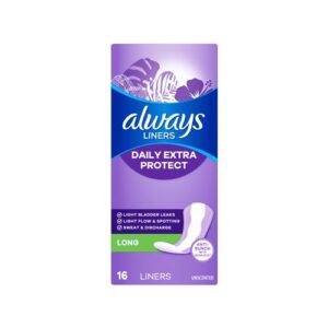 ALWAYS LONG PANTYLINERS UNSCENTED 16