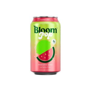 BLOOM WATERMELON LIME POPPREBIOTIC SODA 12oz