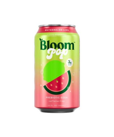 BLOOM WATERMELON LIME POPPREBIOTIC SODA 12oz
