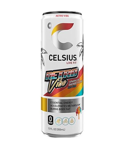CELSIUS SPARKLING RETRO VIBE SODA 12oz
