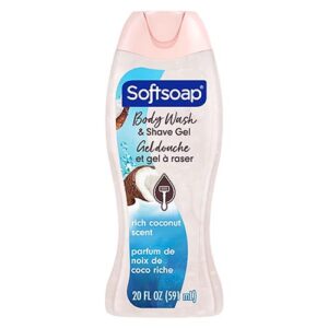 SOFTSOAP BODY WASH & SHAVE GEL COCONUT 20oz