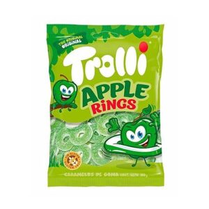 TROLLI CANDY APPLE RINGS 100g